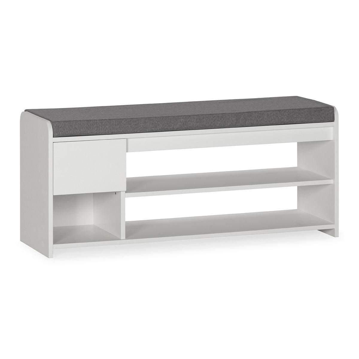 SCHUHBANK Gabriel farbe Weiß - Weiß, Holzwerkstoff (103/46/32cm) - VS Venta-stock