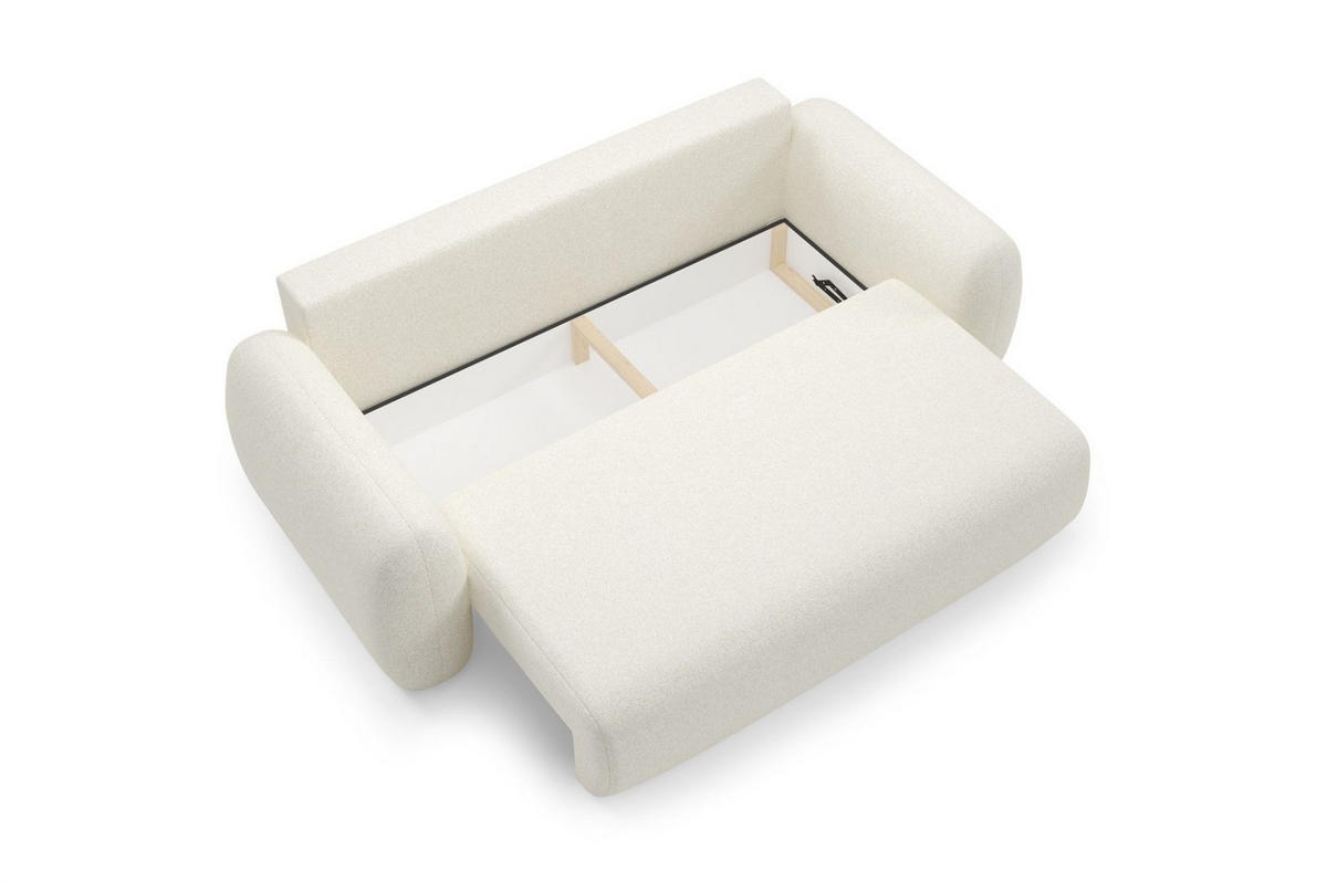 SCHLAFSOFA Gaston - Creme, Holzwerkstoff/Textil (266/95/110cm) - Fun Möbel