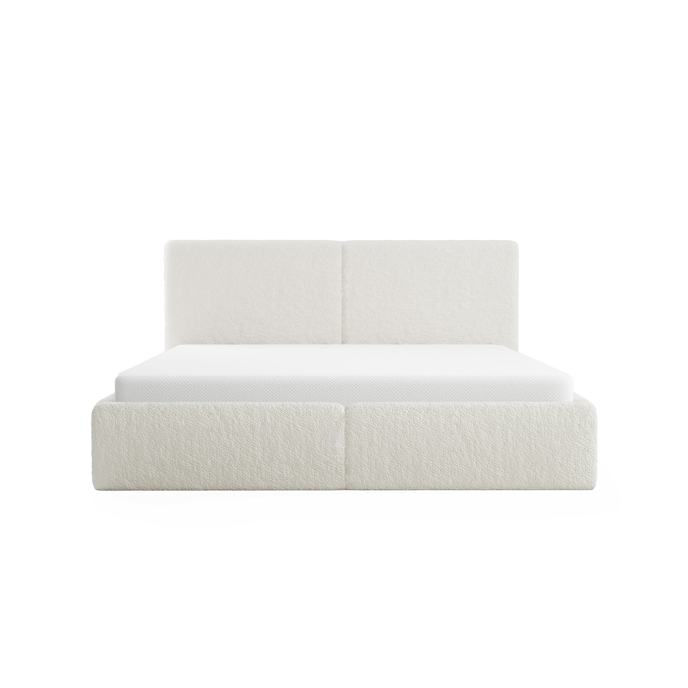 Fedve POLSTROVANÁ POSTEL Riberia Slim 160x200 cm, Krémová
