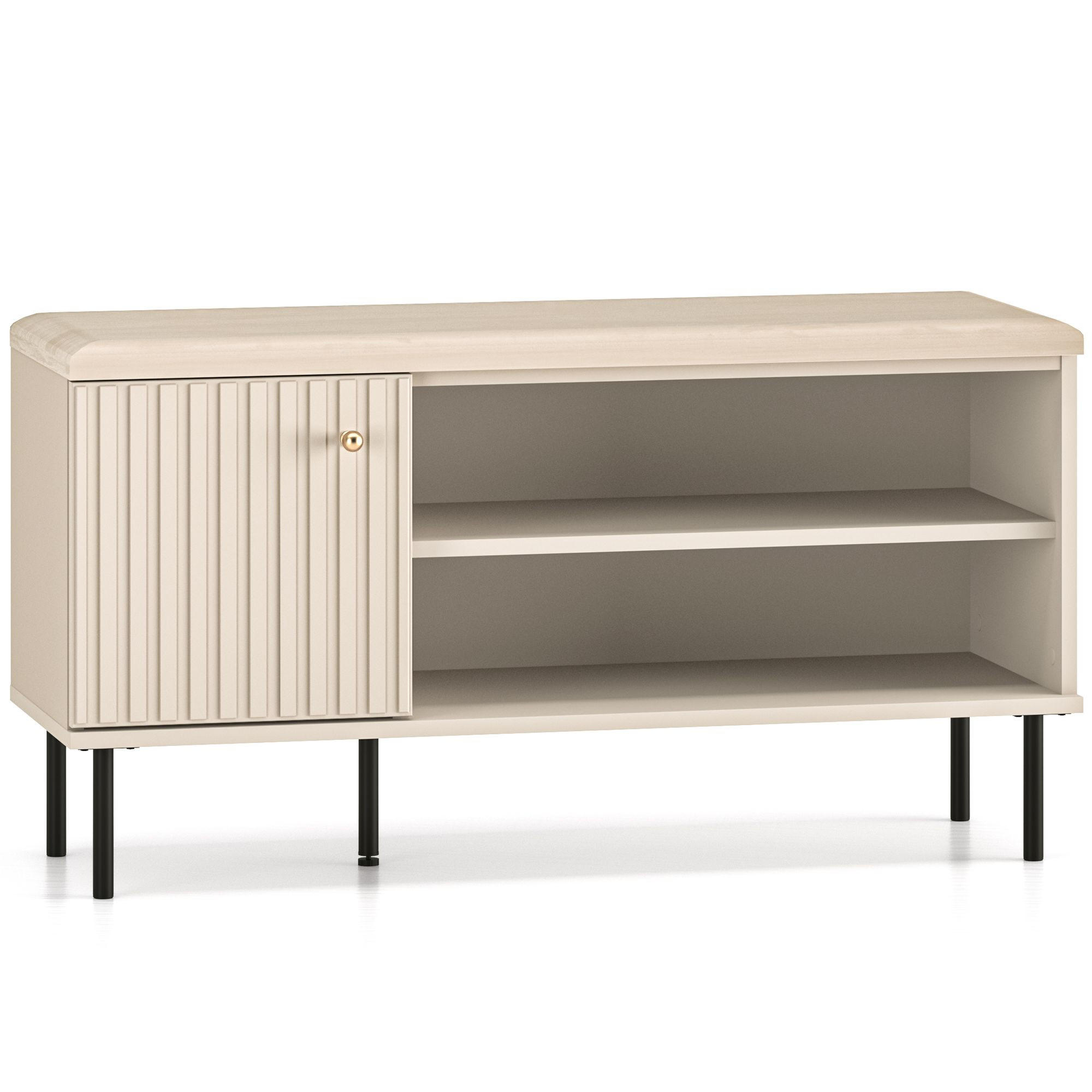 Konsimo® Schuhschrank Creme 102x55x34 cm