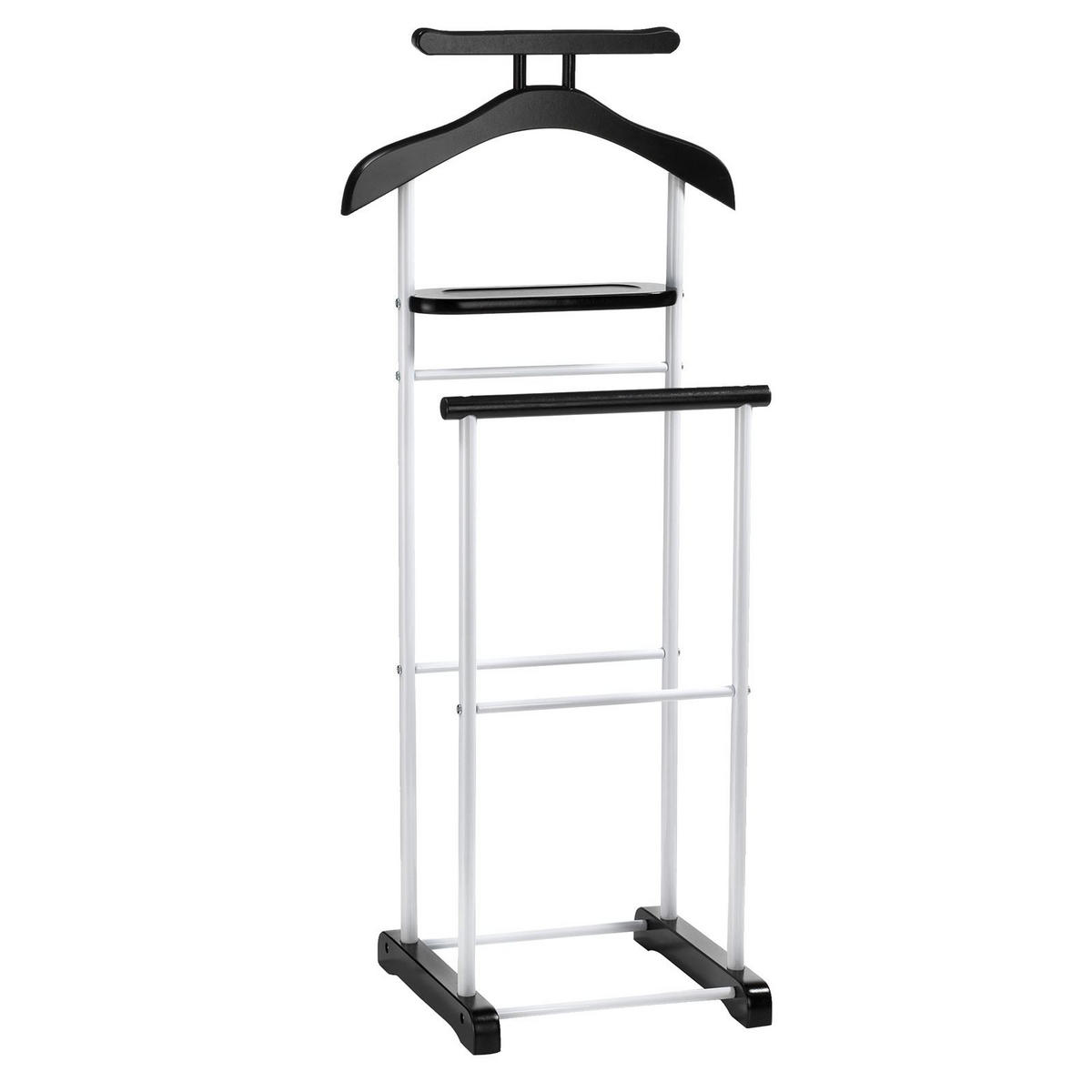 HERRENDIENER MEDINA - Schwarz/Weiß, Metall (44/105/35cm) - CARO-Möbel