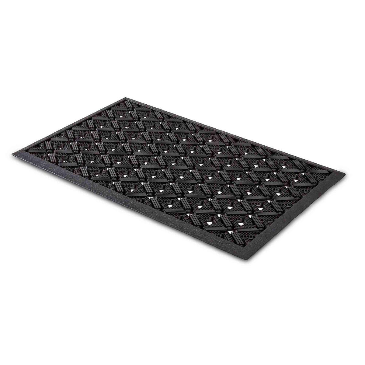FUSSMATTE AUßEN DYNAMIC RILLEN - Schwarz, Textil (45/75cm) - Astra