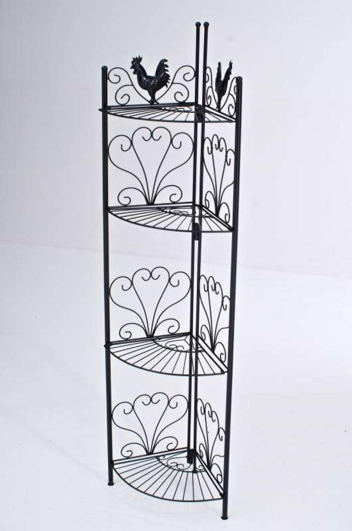 STANDREGAL Metall Schwarz - Schwarz, Metall (41/151/41cm) - CLP
