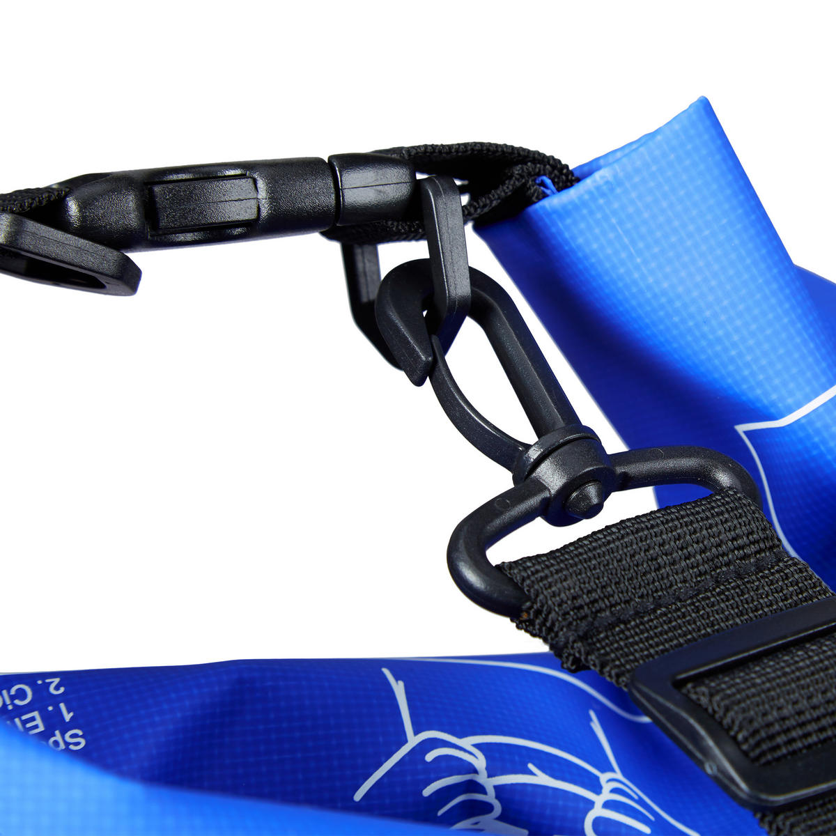 OCEAN Pack - Blau, Kunststoff (20/38/0.5cm) - Relaxdays