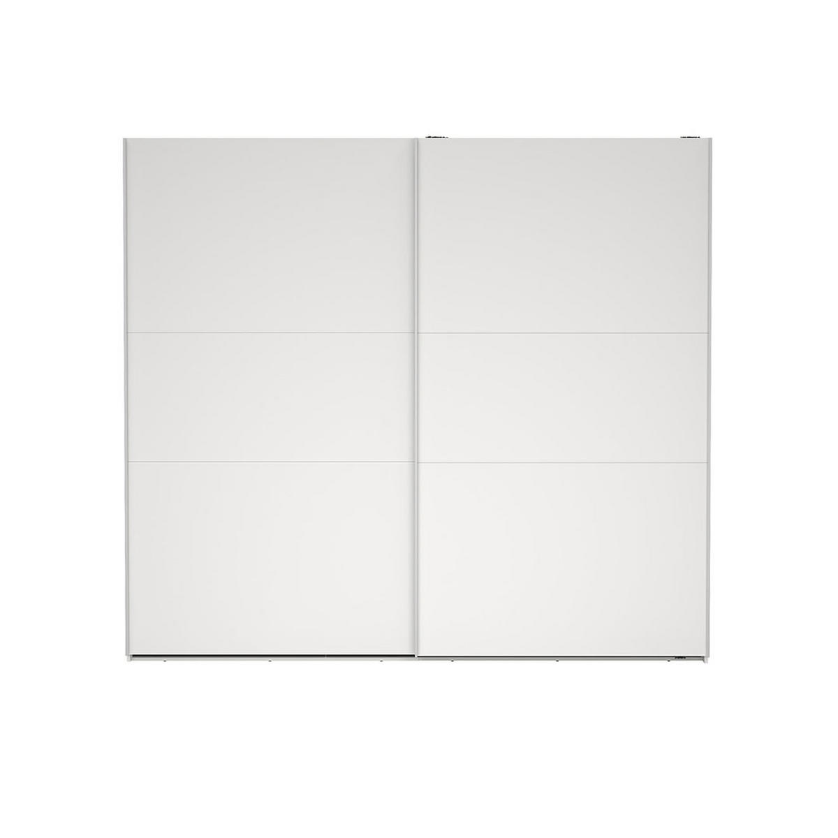 SCHIEBETÜRENSCHRANK, Como, Weiß, Holzwerkstoff, 244 x 67 x 221 cm - Weiß, Holzwerkstoff (244/221/67cm) - ebuy24