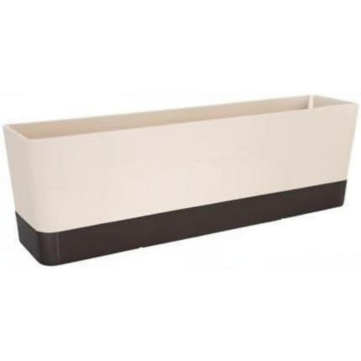 BLUMENKASTEN 3-teiliges Set rechteckig 42,5 cm Kunststoff mit Tropfplatte - Multicolor, Kunststoff (12/14.3/42.5cm)