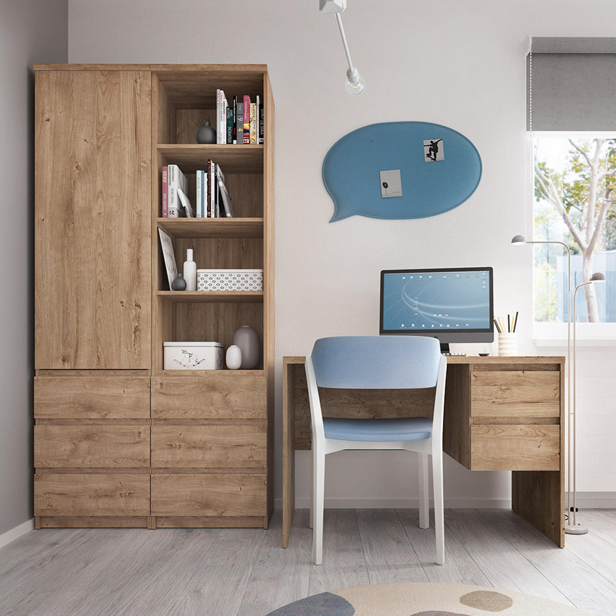 REGAL Fortaleza-129 - Braun, Holzwerkstoff (50/200/40cm) - Lomado