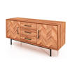 KOMMODE BREIT LEON Kernbuche - Kernbuche, Holz (144/65/45cm) - byoak