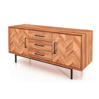 KOMMODE BREIT LEON Kernbuche - Kernbuche, Holz (144/65/45cm) - byoak