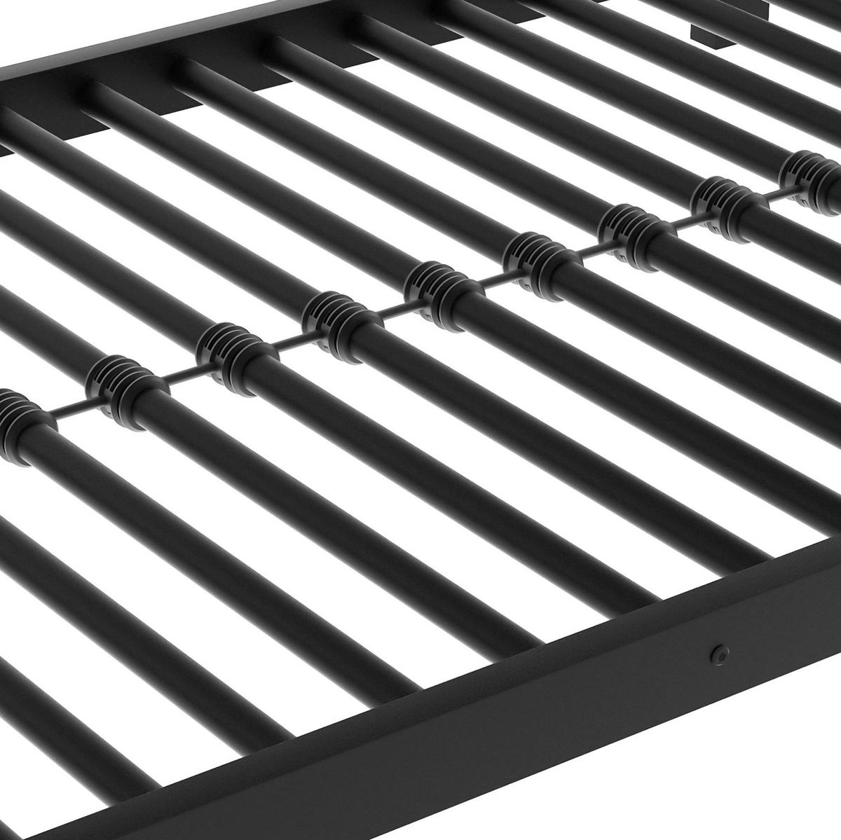 ETAGENBETT 90/200 cm in Schwarz mit 3 Liegeflächen und Leiter - Schwarz, Metall (90/200cm) - OKMYHOME