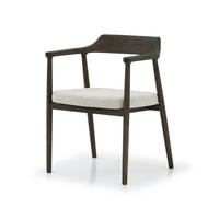 ESSZIMMERSTUHL Bergen beiger Sitz - Braun, Holz (58/77/59cm) - WOODEK