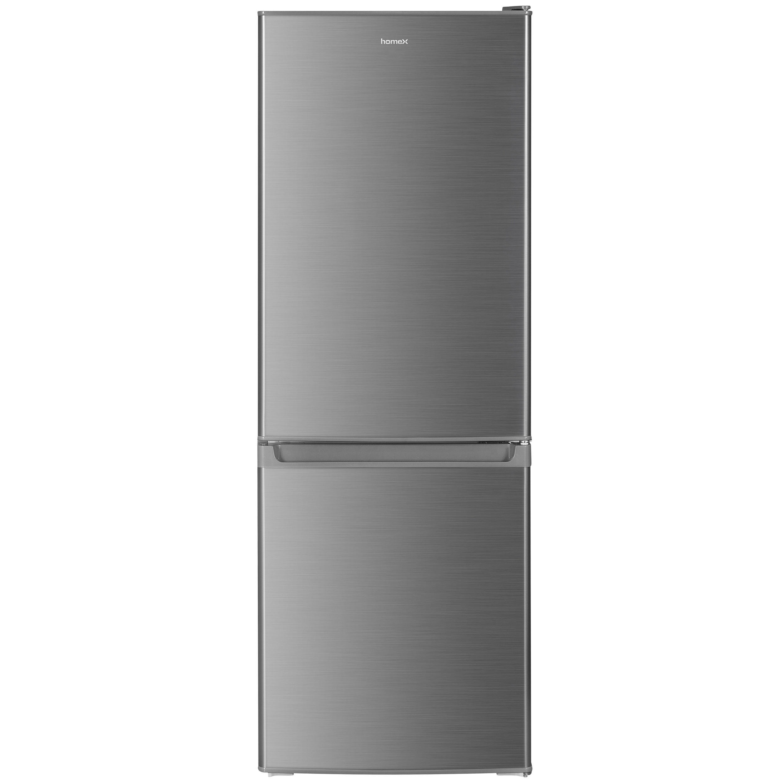 homeX Kühl-Gefrier-Kombination, Silber 49.5x142.5x56 cm