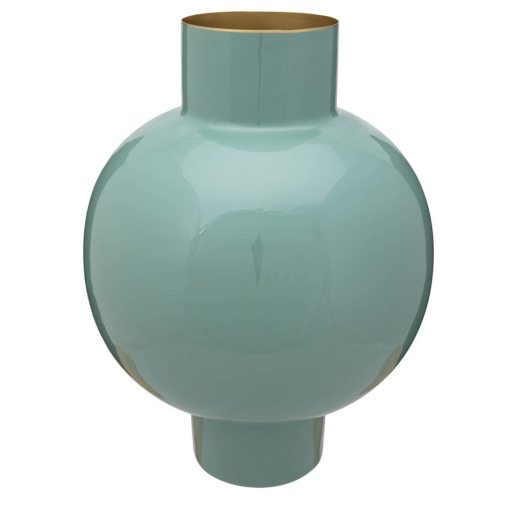 VASE Metal large sanftgrün 31.5x42 cm - Grün, Metall (42cm) - Pip Studio