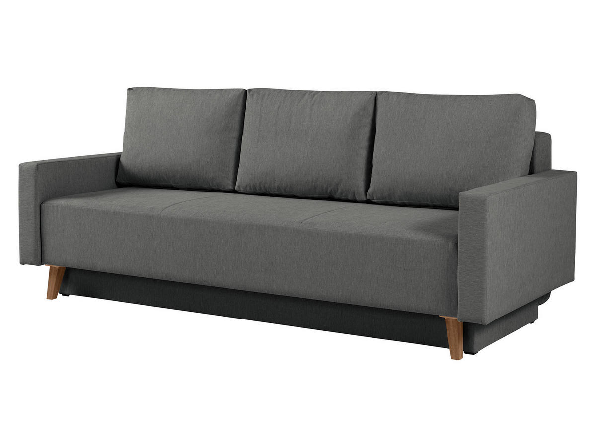 SCHLAFSOFA Oviedo - Grau, Holz/Kunststoff (215/86/95cm) - MIRJAN24
