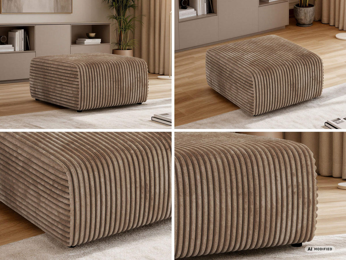 TABURETKA NESSARO - Hnedá Manšester - hnedá/čierna, textil/plast (87/44/96cm) - MKS