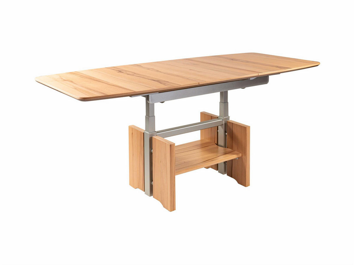 COUCHTISCH höhenverstellbar und ausziehbar Cindy 120x54x70 Kernbuche - Kernbuche, Holz (120/70/70cm) - 58aufmkessel
