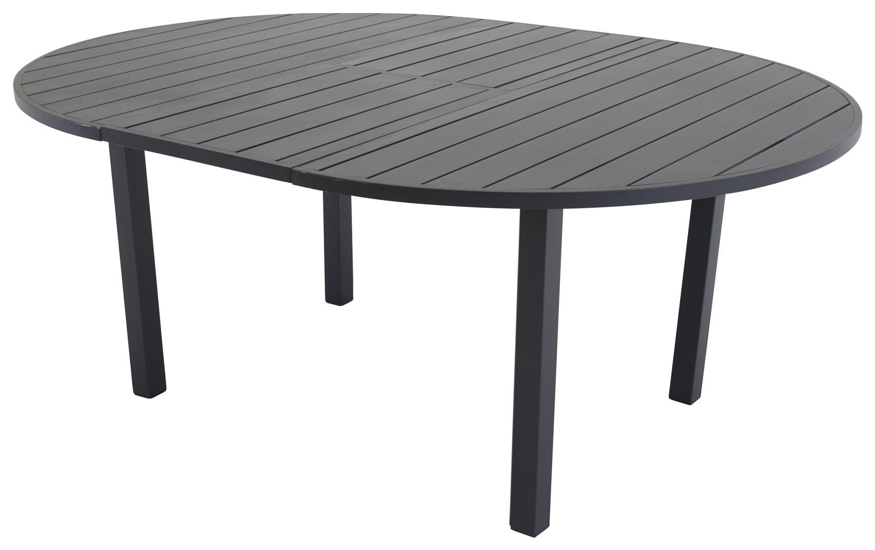 GARTENTISCH Schwarz - Schwarz, Holzwerkstoff (120/120/74cm) - ebuy24