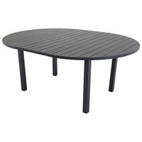 GARTENTISCH Schwarz - Schwarz, Holzwerkstoff (120/120/74cm) - ebuy24