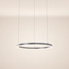 LED-HÄNGELEUCHTE Ring Direkt/Indirekt 5m Aluminium Ø 60cm - Alufarben, Metall (60/60/3.3cm) - s.luce