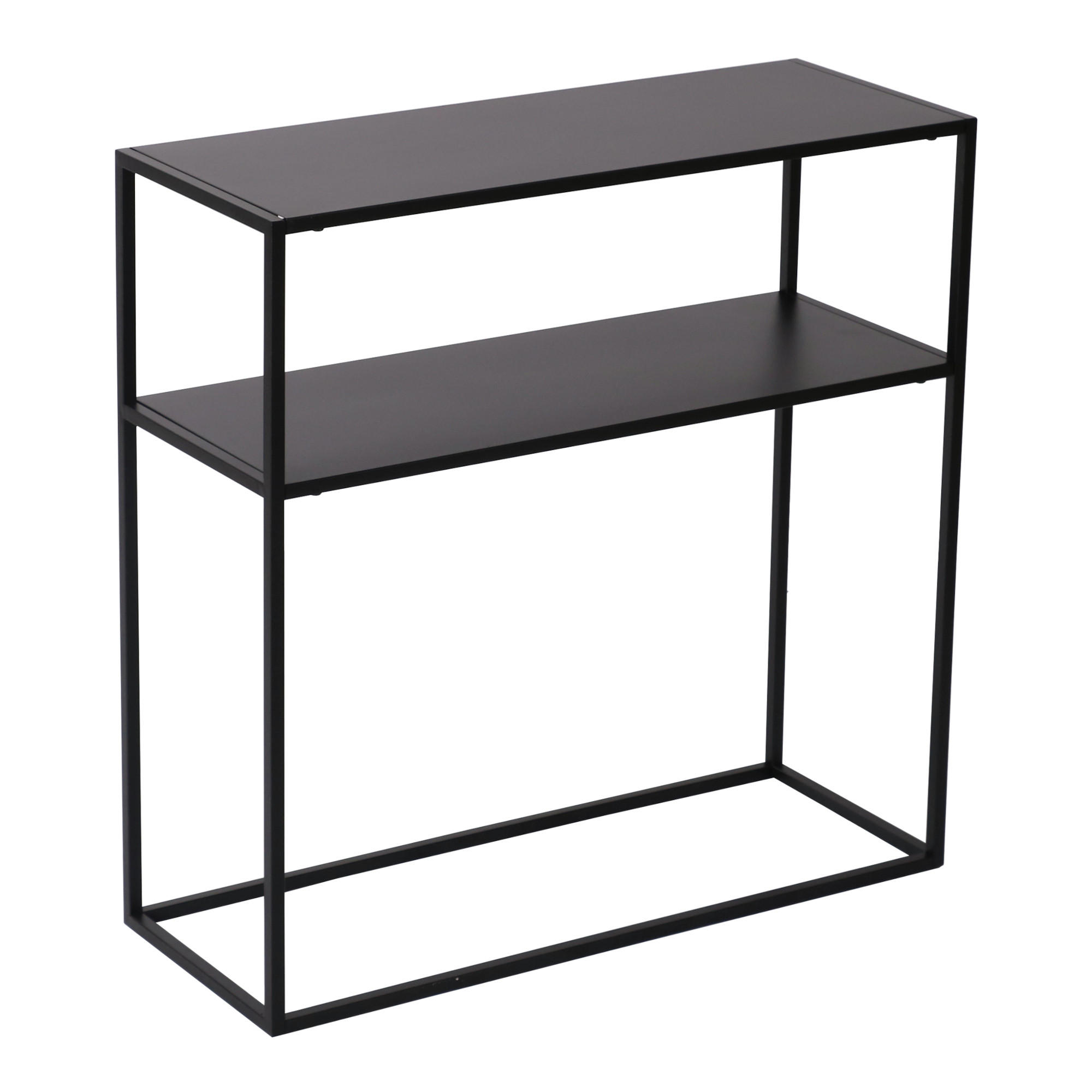 KONSOLENTISCH Kuhmo - Schwarz, Metall (30/80/80cm) - [en.casa]