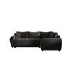 ECKSOFA MOLISA L PLUS Itaka 27 Rechts mit Schlaffunktion - Dunkelgrau, Textil (235/175cm) - Bedante