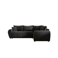 ECKSOFA MOLISA L PLUS Itaka 27 Rechts mit Schlaffunktion - Dunkelgrau, Textil (235/175cm) - Bedante