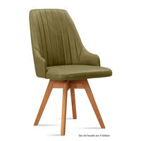ESSZIMMERSTUHL drehbar (4er-Set) Dotti 52x91x60 Eiche geölt/Olivgrün - Eichefarben/Olivgrün, Kunststoff (60/91/52cm) - 58aufmkessel