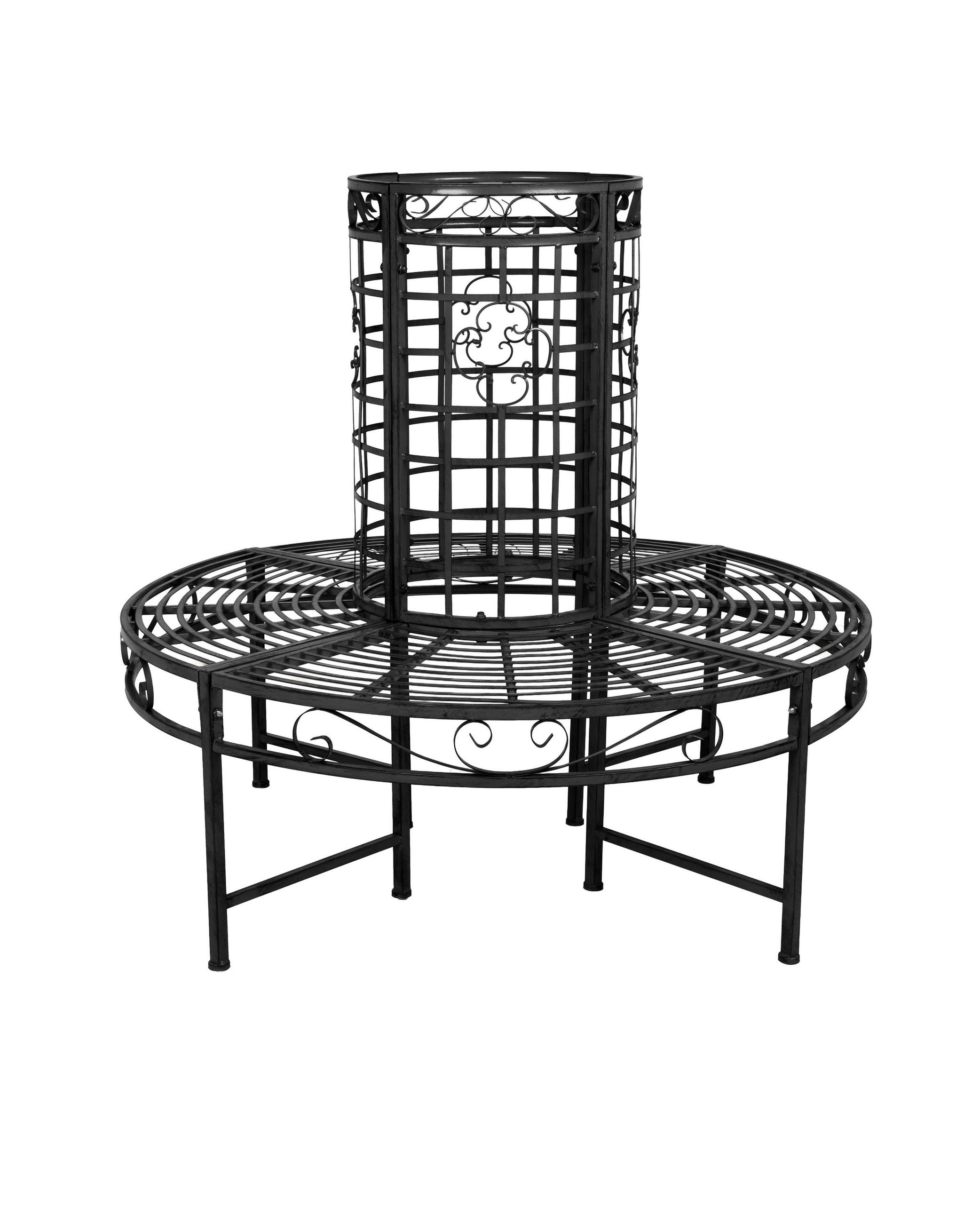 BAUMBANK Odin Stahl Schwarz 112x121x121cm - Schwarz, Metall (121/112/121cm) - DELUKE