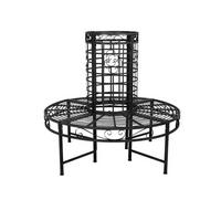 BAUMBANK Odin Stahl Schwarz 112x121x121cm - Schwarz, Metall (121/112/121cm) - DELUKE