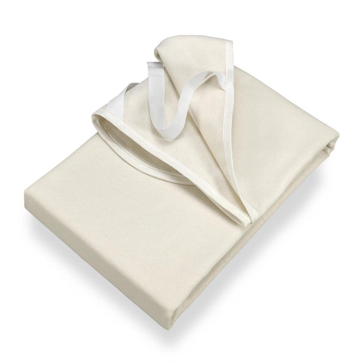 MOLTON-MATRATZENSCHONER 140x220 aus 100% Baumwolle - Atmungsaktive Matratzenschutz Auflage feuchtigkeitsabsorbierend - Matratzenauflage 140 x 220 cm - Naturfarben, Textil - Carpe Sonno