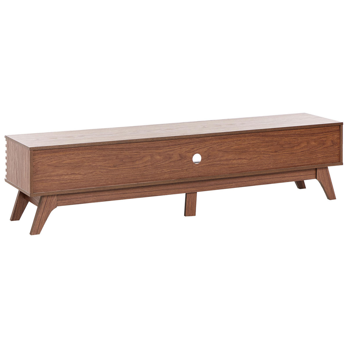 TV STOLEK Tmavě hnědý Toledo - hnědá, kompozitní dřevo (180/44/40cm) - Beliani