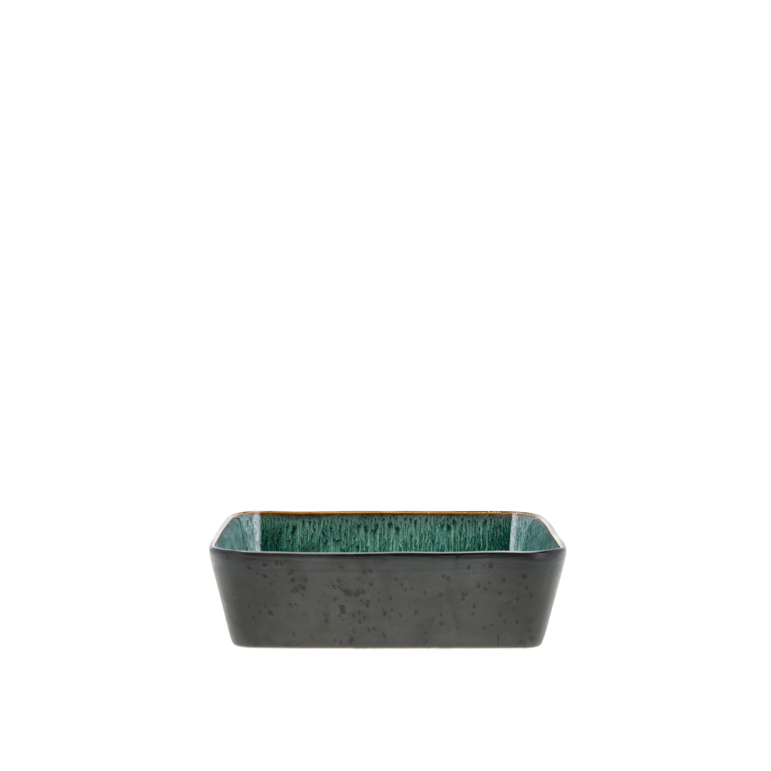 AUFLAUFFORM 28 x 21 cm Schwarz/Grün - Schwarz, Keramik (29.2/9/22.2cm) - Bitz