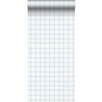 TAPETE Karomuster 53 cm x 10.05 m - Weiß, Papier (53/1000cm) - Sanders & Sanders