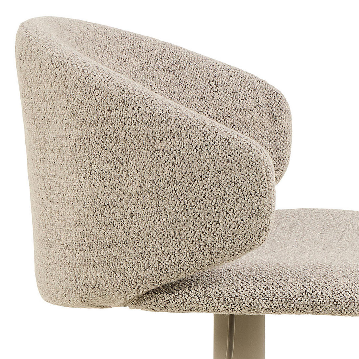 BARHOCKER, Stühle Beige, Metall / Polyester, 46 x 38 x 107 cm - Beige, Textil/Metall (46/107/38cm) - ebuy24