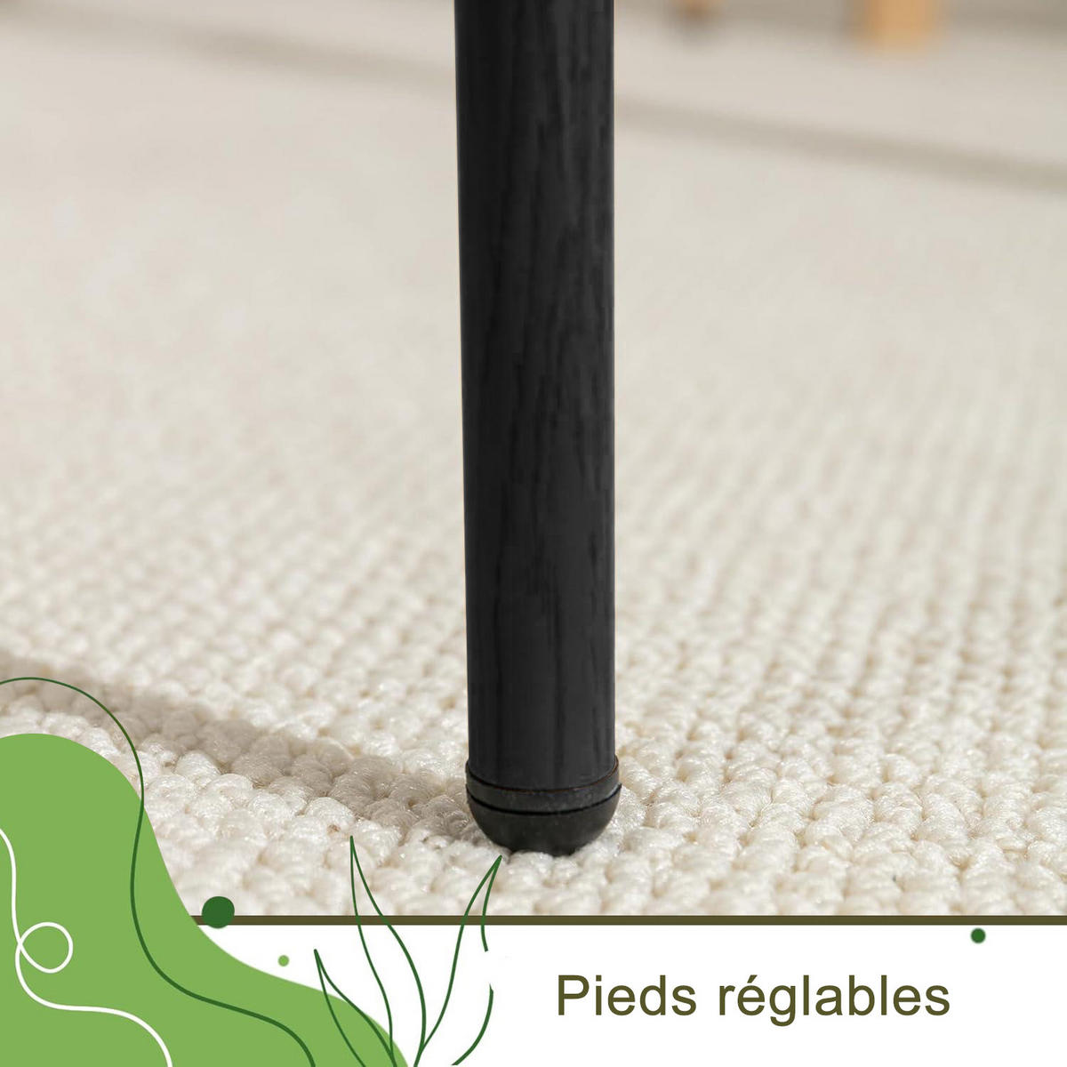 ESSZIMMERSTUHL 2er Set Rattan Metall schwarz - Schwarz, Holz (48/80.5/44.5cm) - LEBENLANG