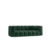 SOFA 3-Sitzer Modulares, Velvet-Stoff Riviera, Grün, GRAND - Grün, Holz (230/70/89cm) - Kaiser Möbel