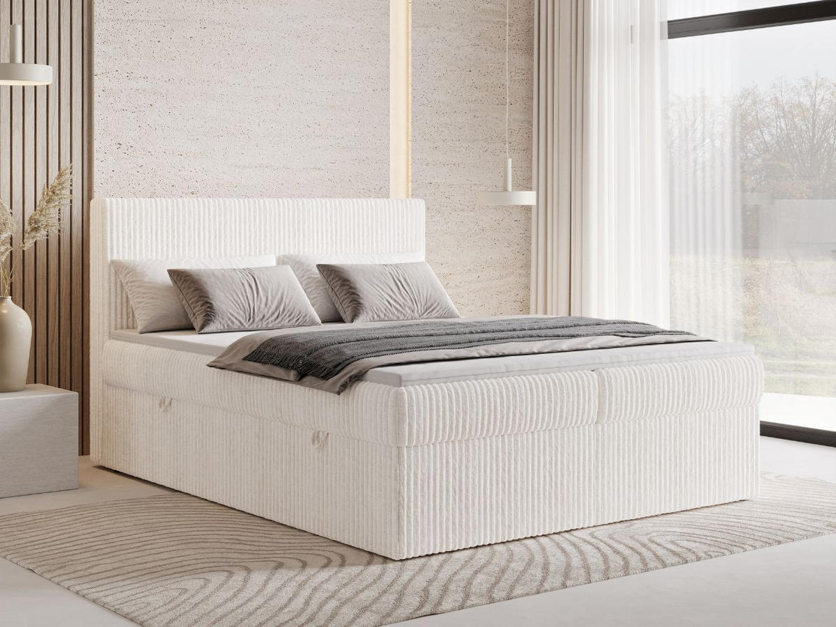 BOXBETT Brisa 140x200 Creme - Creme, Holz/Textil (140/200cm) - Graingold