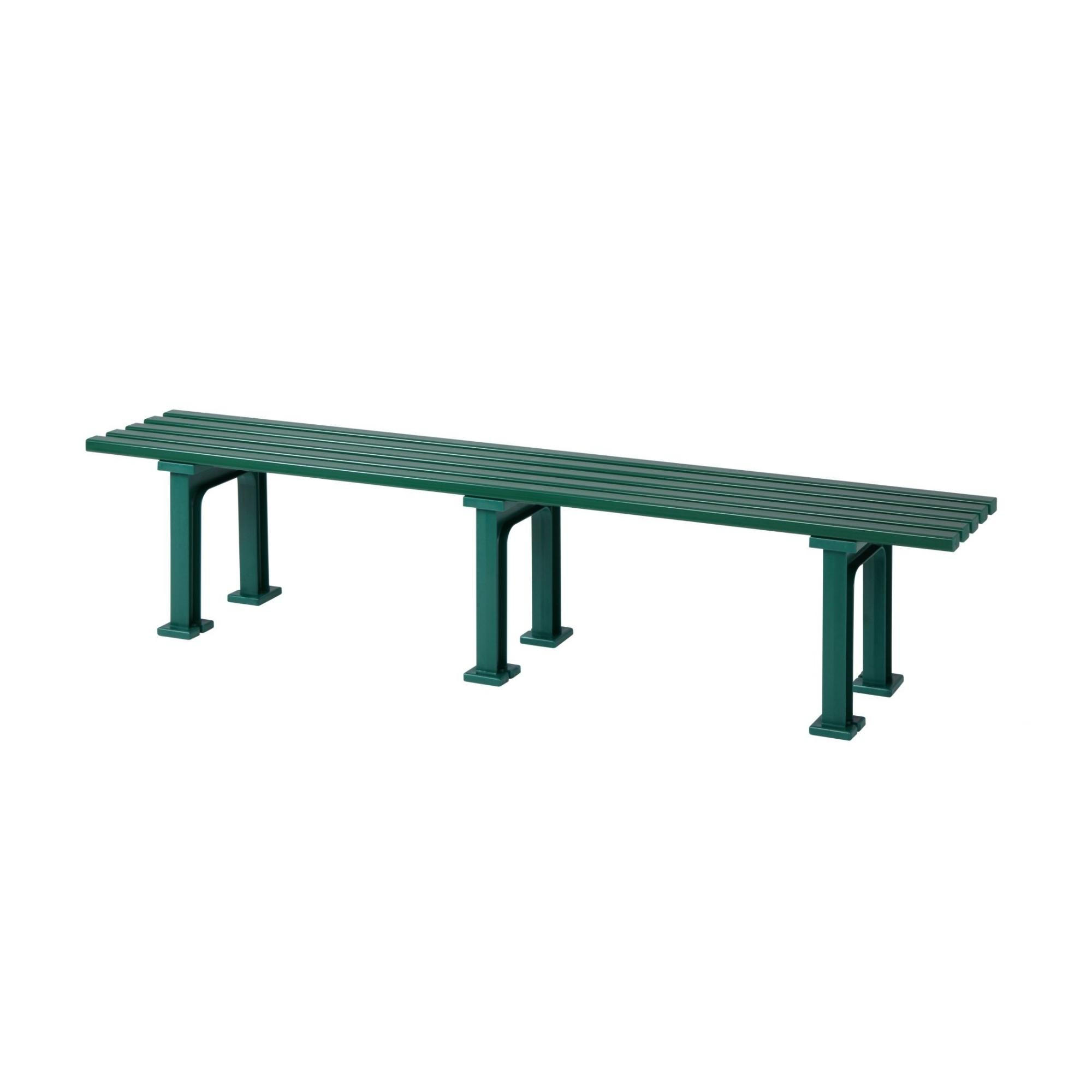 GARTENBANK Kuba 4 Sitzer Grün 42 x 200 x 37 cm Witterungskunststoff & UV Beständiger Kunststoff - Grün, Kunststoff (200/42/37cm) - PROREGAL