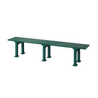 GARTENBANK Kuba 4 Sitzer Grün 42 x 200 x 37 cm Witterungskunststoff & UV Beständiger Kunststoff - Grün, Kunststoff (200/42/37cm) - PROREGAL