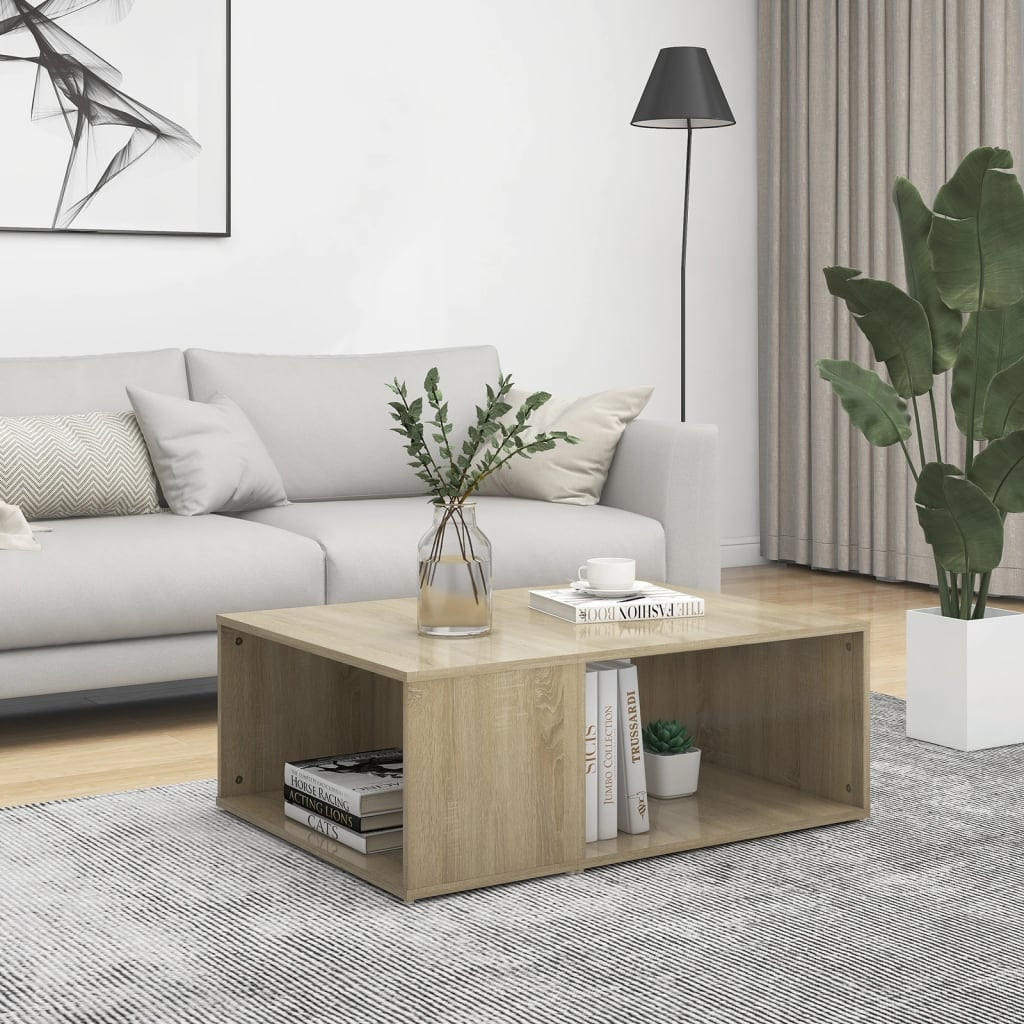 COUCHTISCH Sonoma-Eiche 90x67x33 cm Holzwerkstoff - Braun, Holzwerkstoff (67/90/33cm) - furnicato
