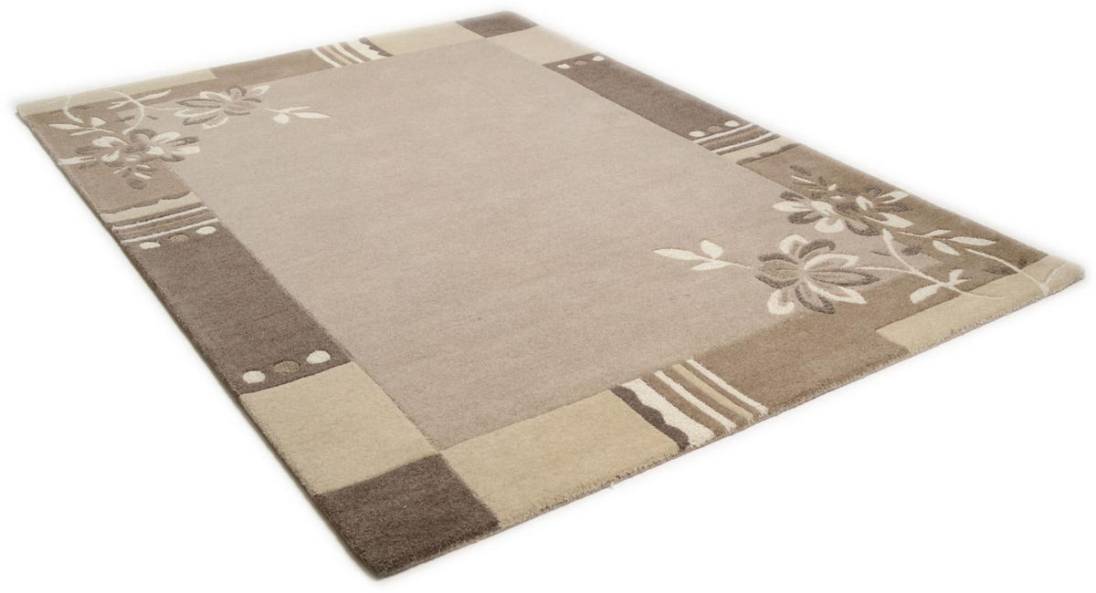 TUFTTEPPICH Napura 90x160 cm - Beige, Textil (90/160cm) - THEKO