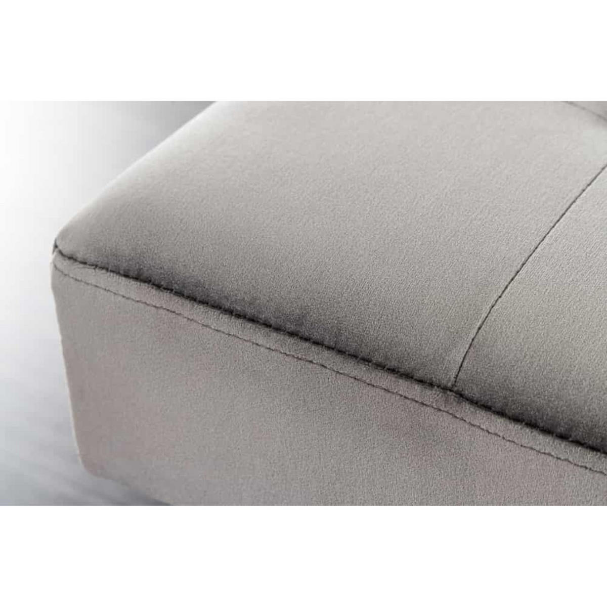 SITZBANK BOUTIQUE Samt Dunkelgrau, Schwarz 100 cm - Dunkelgrau, Textil (100/45/35cm) - riess-ambiente