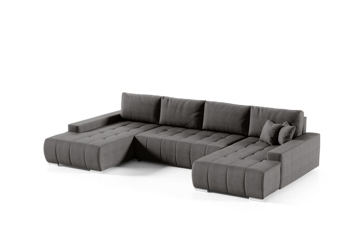 WOHNLANDSCHAFT Vogar In Aulla - Hellbraun, Holzwerkstoff/Textil (350/85/185cm) - Fun Möbel
