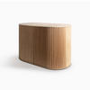 BEISTELLTISCH Duna Set mit 2 Hockern - Eichefarben, Holz (32.8/70/45cm) - Woodendot