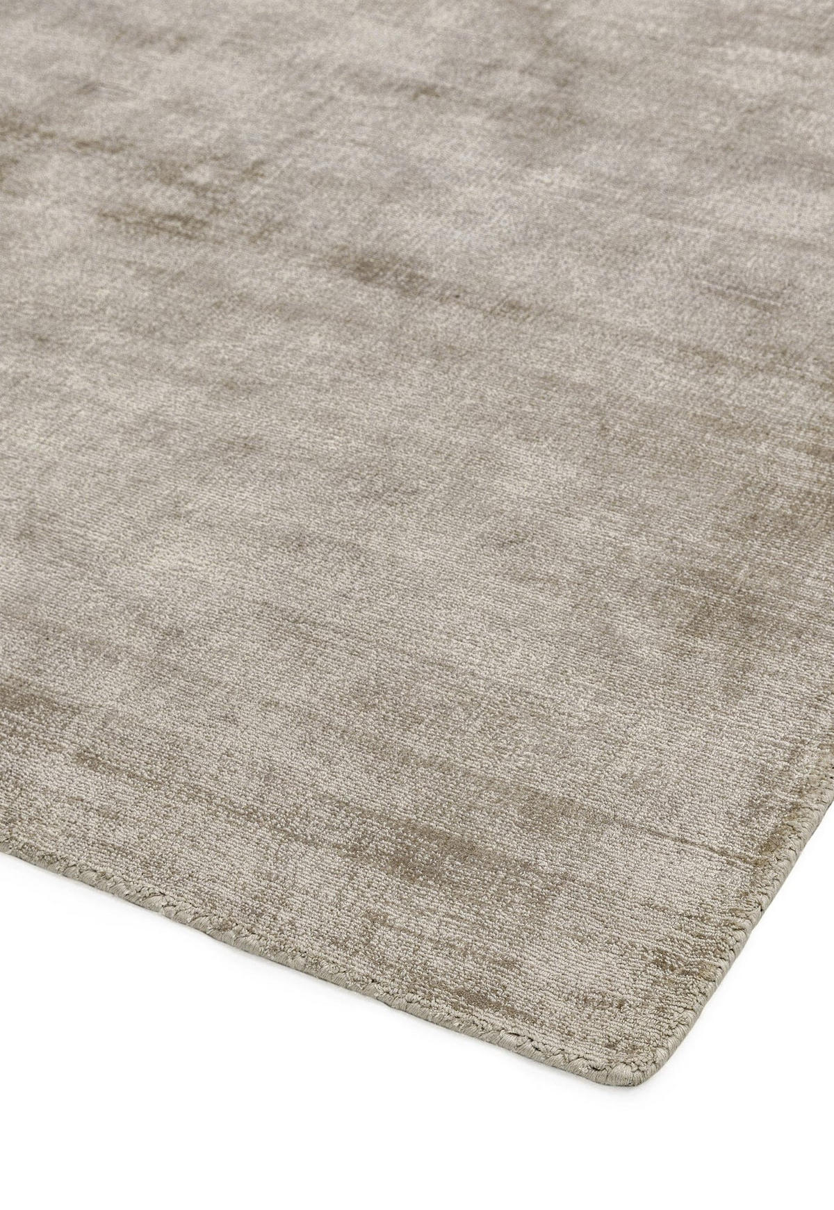 TEPPICH Viskose handgewebt zeitloses Design BARI, Taupe 160x230 cm - Taupe, Textil (160/230cm) - KADIMA DESIGN