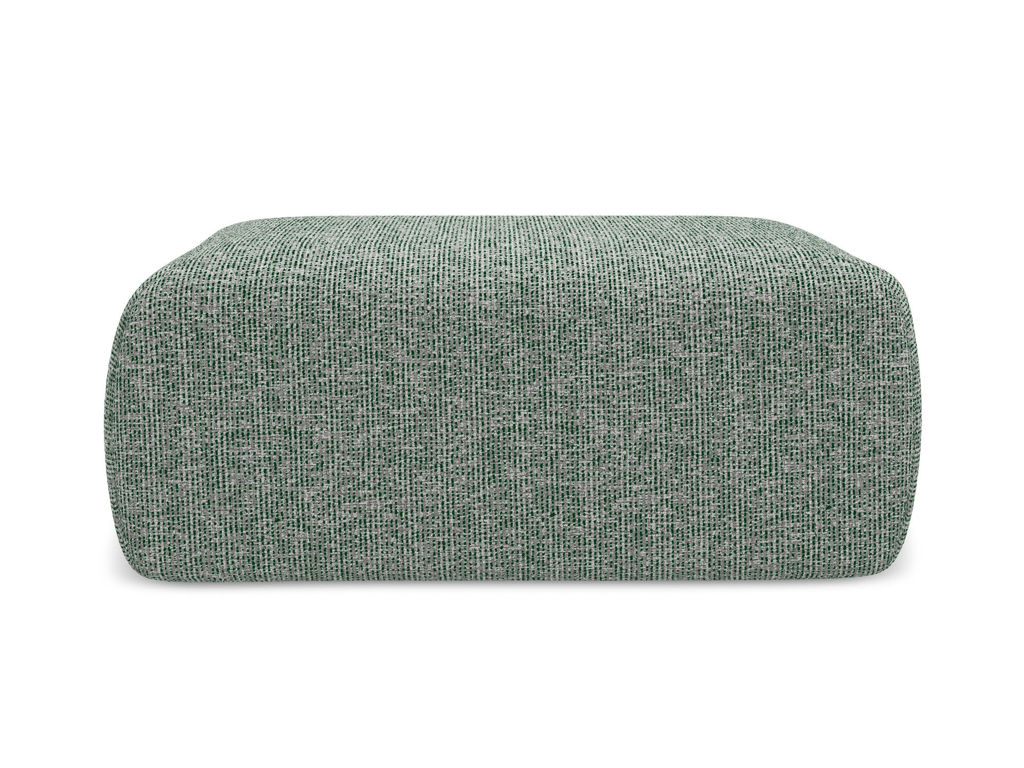 POUF Strukturstoff Stoff Grün - Schwarz/Hellgrün, Kunststoff/Textil (102/40/62cm) - Makamii