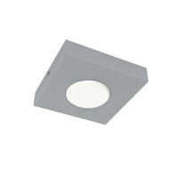 DECKENLEUCHTE - Grau, Metall (15/15/4cm) - Lumicom