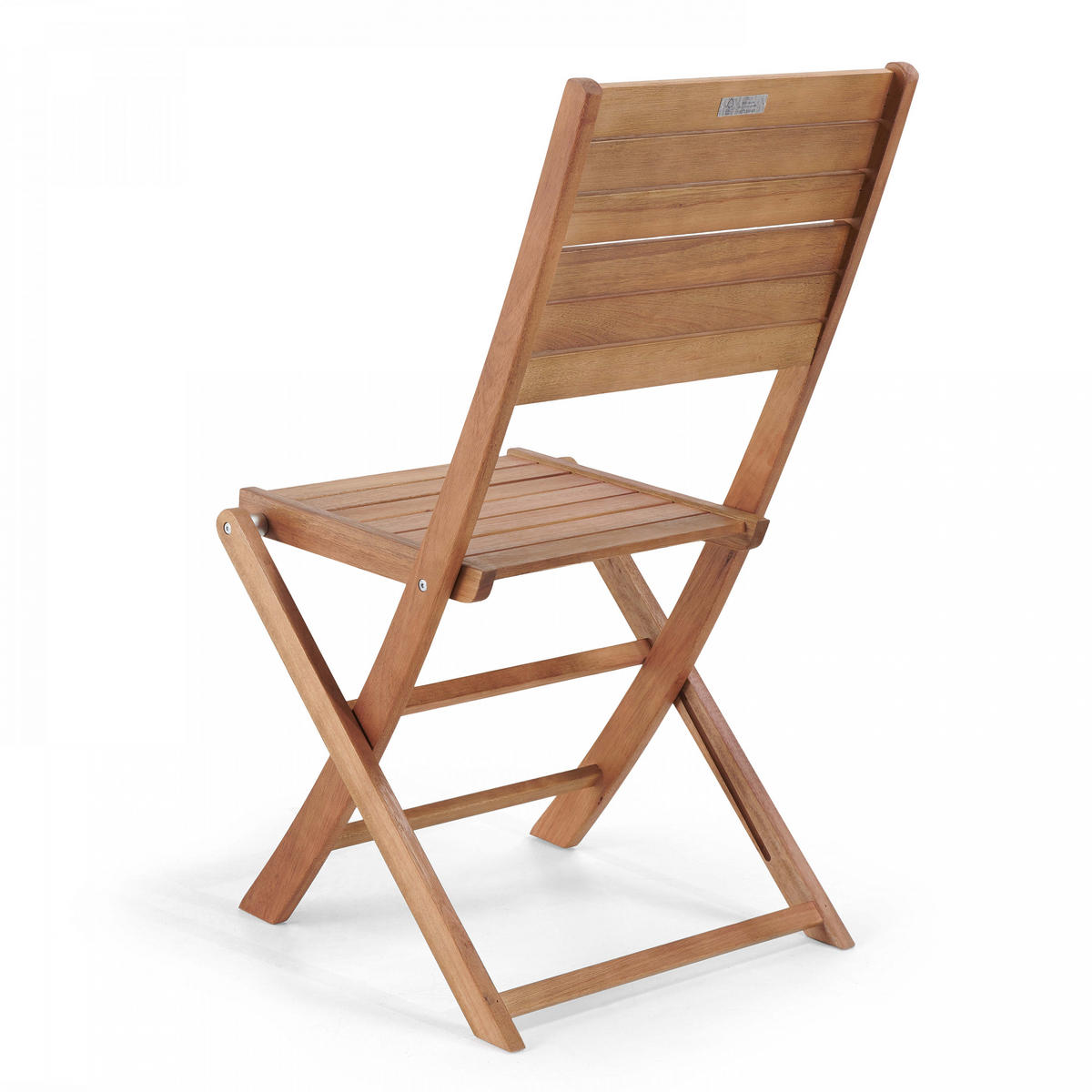 GARTENSTUHL 2-tlg., Holzfarbe - Braun, Holz (53/92/48cm) - Oviala