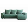 ECKSOFA Travis mit Bettkasten und Schlaffunktion, L-Form, Cord, Universal - Pastellblau, Holzwerkstoff (248/148cm) - 4ALL HOME