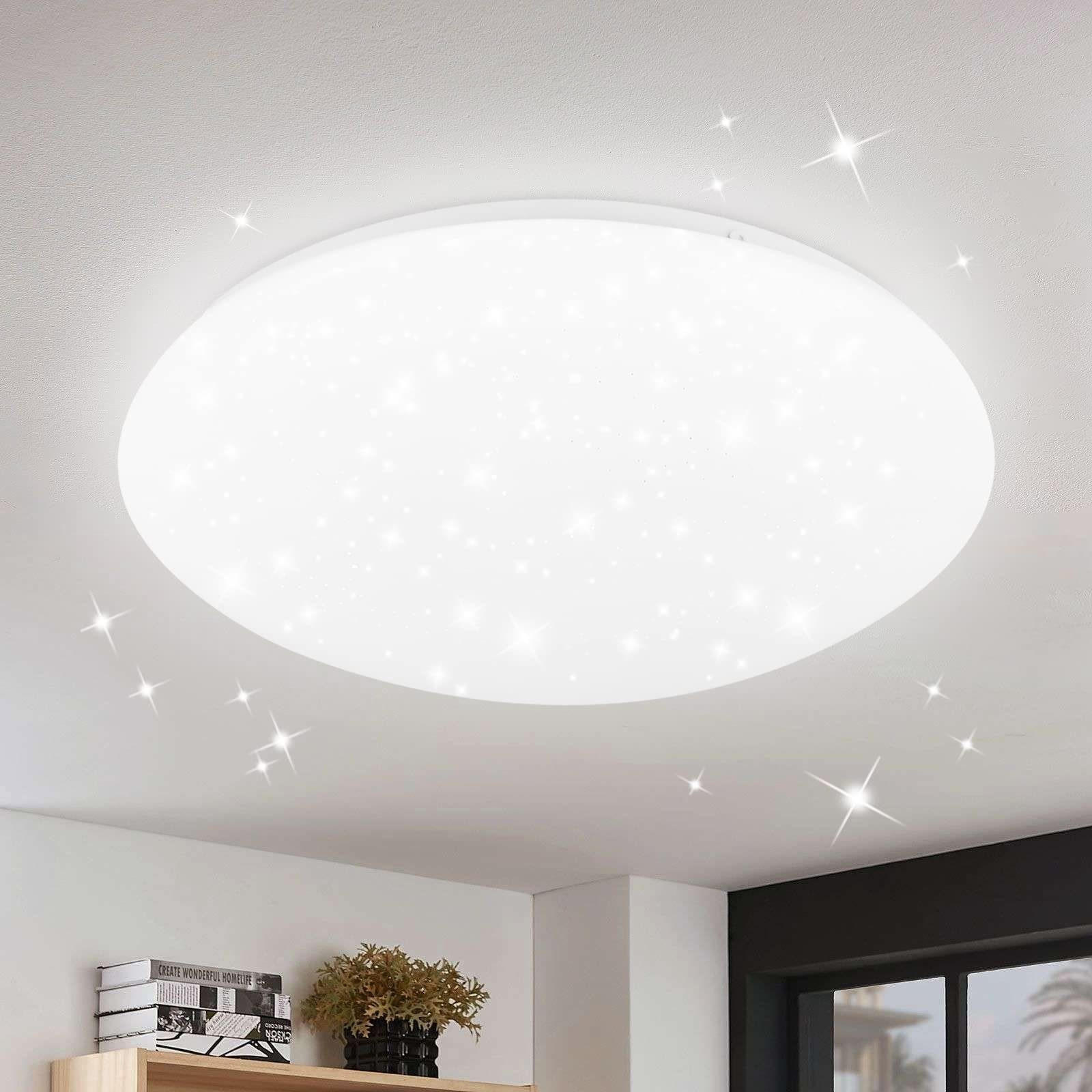 LED-DECKENLEUCHTE Jonas 30/30/7 cm - Weiß, Kunststoff (30/30/7cm) - ZMH